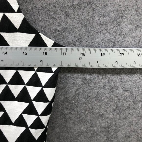 J. Crew Sheath Dress 8P Black White Sleeveless Geometric Print A-Line Career - Picture 7 of 10